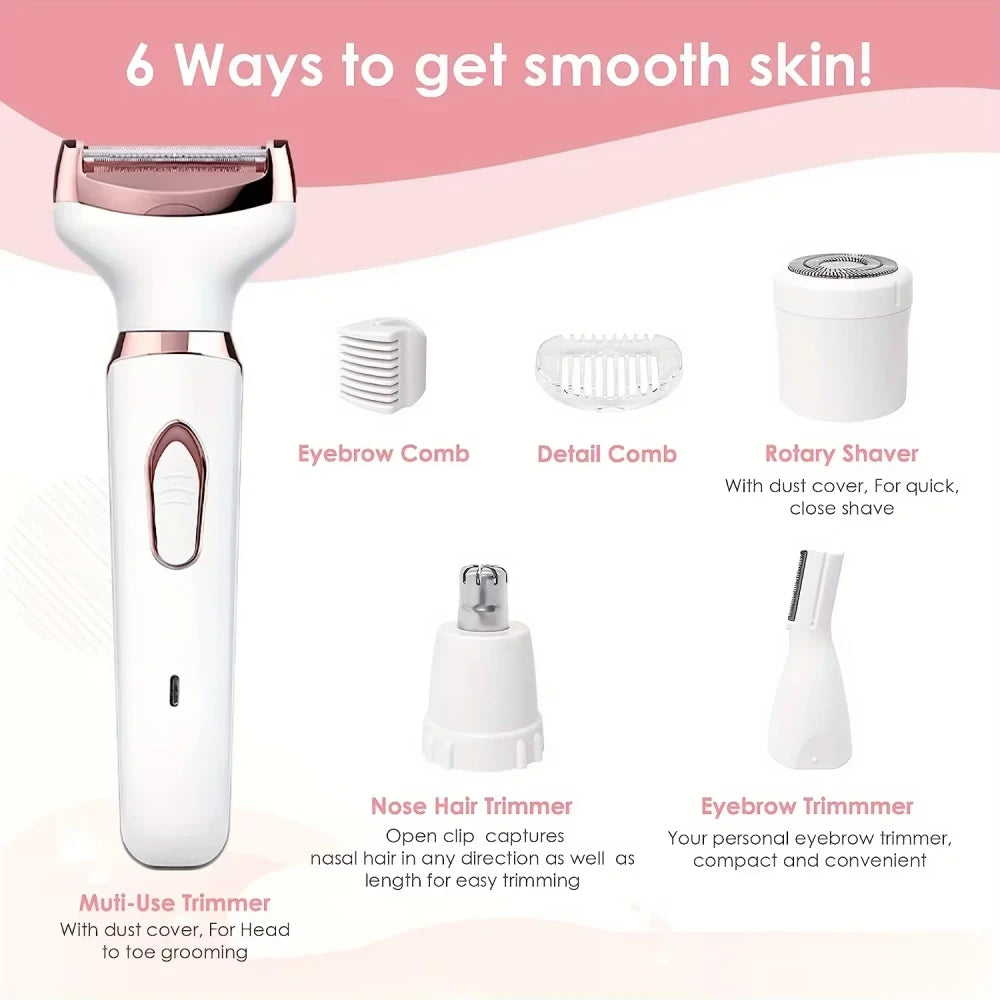 Cordless Four In One Lady Shaver