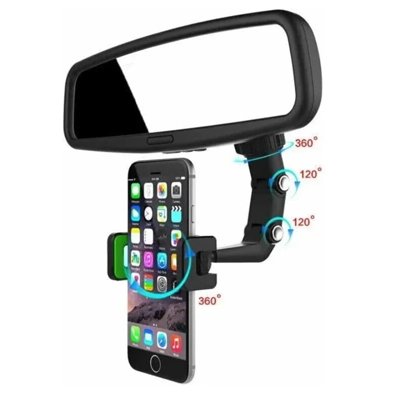 Multifunctional Rearview Mirror Phone Holder