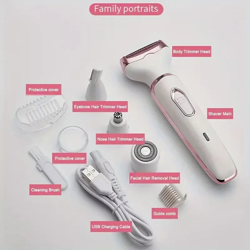 Cordless Four In One Lady Shaver