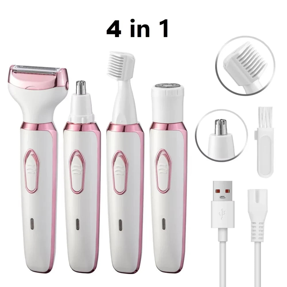 Cordless Four In One Lady Shaver